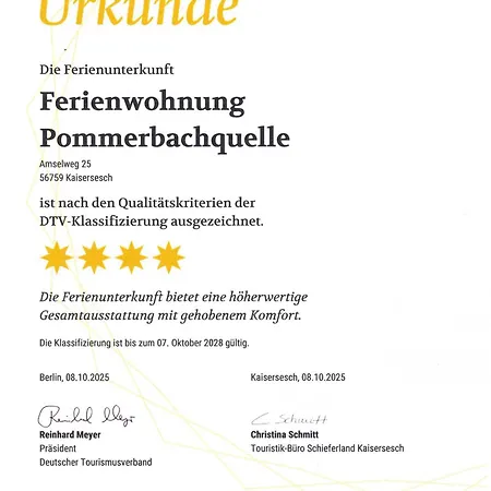 Apartment Pommerbachquelle Kaisersesch